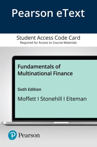 Pearson Etext Fundamentals of Multinational Finance -- Access Card
