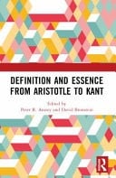 Definition and Essence from Aristotle to Kant