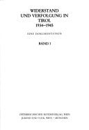 Widerstand und Verfolgung in Tirol 1934-1945: Eine Dokumentation (German Edition)