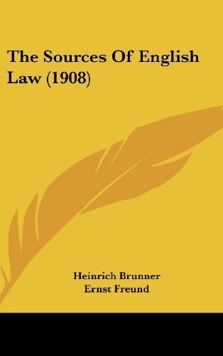 The Sources Of English Law (1908)