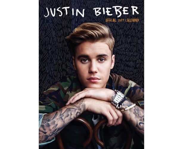 Justin Bieber Official 2017 Calendar - A3 Wall Calendar 2017