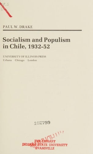 Socialism and Populism in Chile, 1932-52