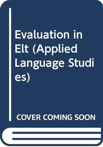 Evaluation in ELT