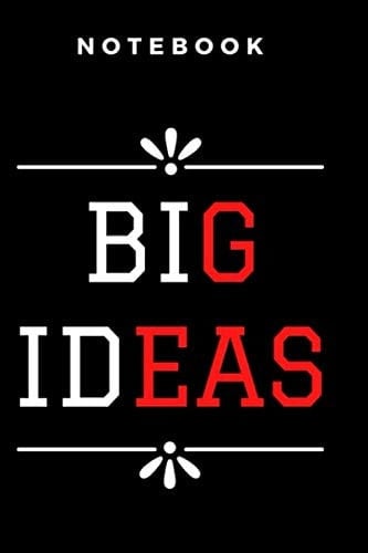 Big Idea Lined notebook: 6x9 inch - 120 pages - matte
