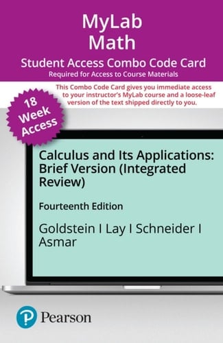 Calculus & Its Applications with Integrated Review, Brief Version -- MyLab Math with Pearson eText + Print Combo Access Code