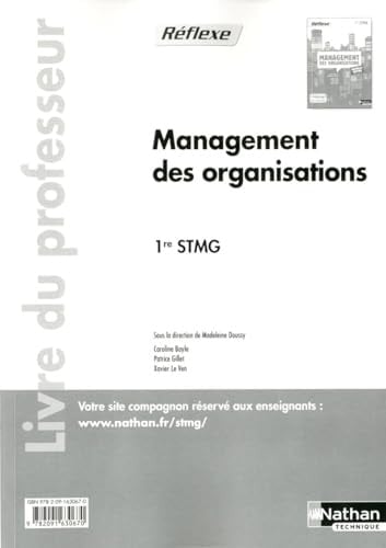 Management des organisations 1re STMG, livre du professeur