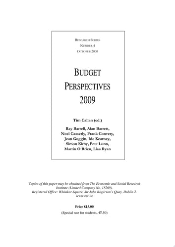 Budget Perspectives 2009