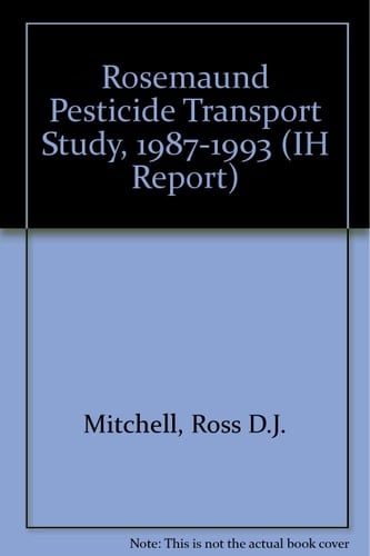 Rosemaund Pesticide Transport Study 1987-1993