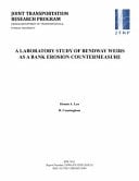 A Laboratory Study of Bendway Weirs As a Bank Erosion Countermeasure