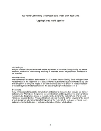 190 Facts Concerning Metal Gear Solid That'll Blow Your Mind