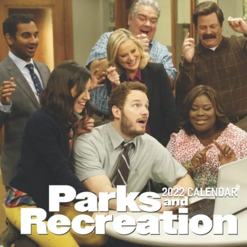 Parks and Recreation Calendar Monthly 2022: January 2022 - December 2022 OFFICIAL Squared Monthly Calendar, 12 Months | BONUS 4 Months 2022