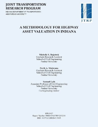 A Methodology for Highway Asset Valuation in Indiana