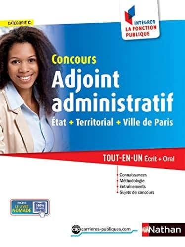 Concours Adjoint administratif Etat + Territorial + Ville de Paris, Catégorie C
