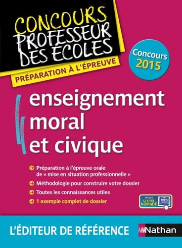Enseignement moral et civique concours 2015
