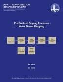 Pre-Contract Scoping Processes Value Stream Mapping