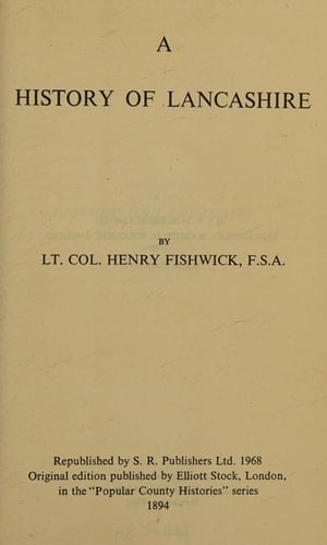 A history of Lancashire ([County history reprints])