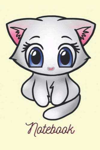 Independently published Cute Pussy Anime Cartoon Notebook, 6x6 inches, 100 Pages, 1 Count