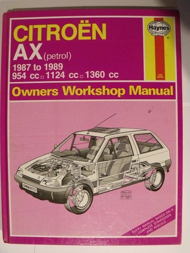 Citroen AX (petrol) Owners Workshop Manual
