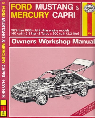 Ford Mustang & Mercury Capri: Owners workshop manual