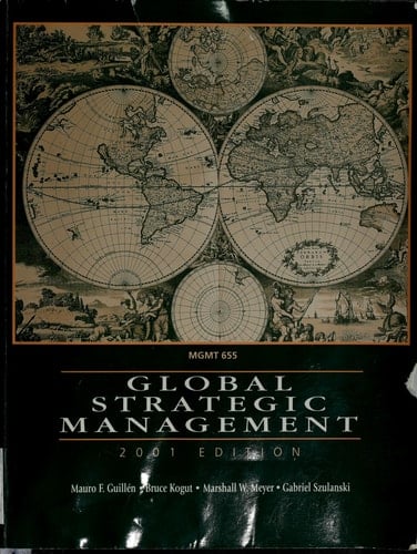 Global Strategic Management (WILEY SERIES ON MARKETING MANAGEMENT)