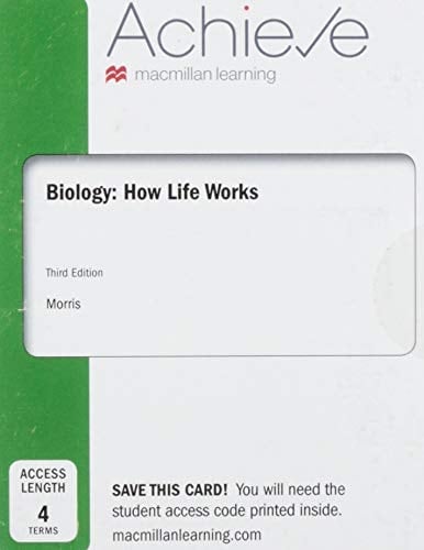 Achieve for Biology How Life Works Twenty-four Months Access