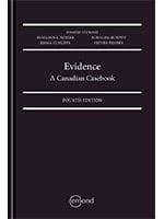 Evidence A Canadian Casebook