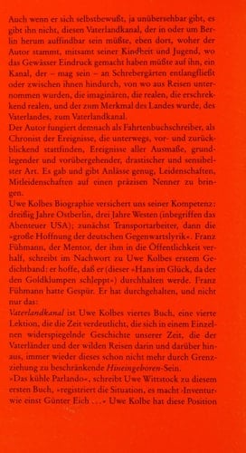 Vaterlandkanal: Ein Fahrtenbuch (German Edition)