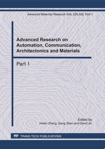 Advanced Research on Automation, Communication, Architectonics and Materials