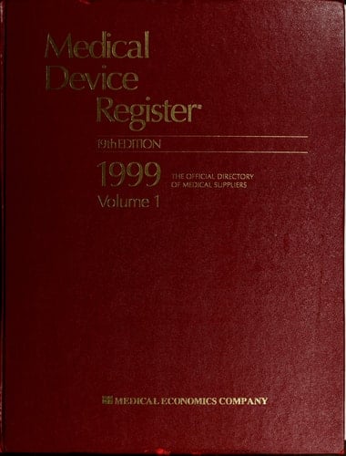 1999 Medical Device Register