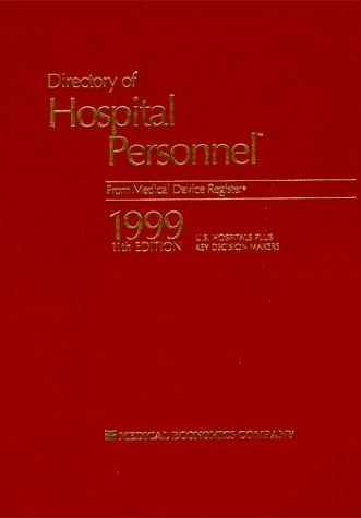 1999 Directory of Hospital Personnel