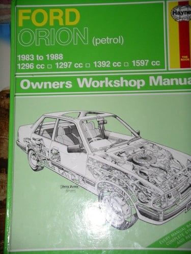 Ford Orion (Petrol) 1983-91 Owner's Workshop Manual