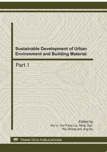 Sustainable Development of Urban Environment and Building Material