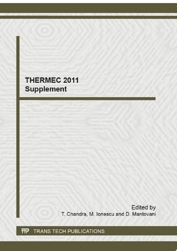 THERMEC 2011 Supplement