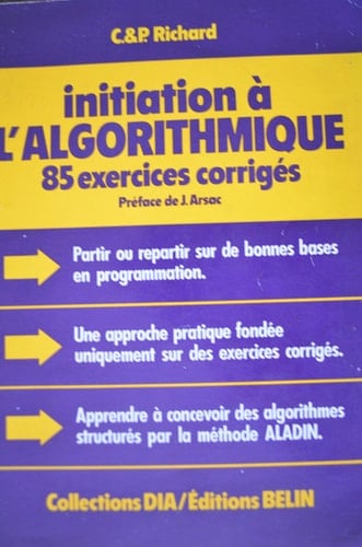 Initiation à l'algorithmique 85 exercices corrigés