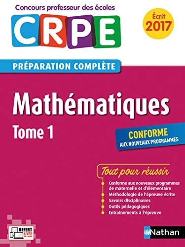 Mathématiques écrit 2017