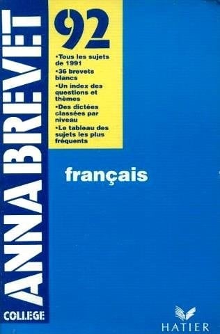 Annabrevet Français. 1992