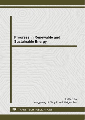 Progress in Renewable and Sustainable Energy