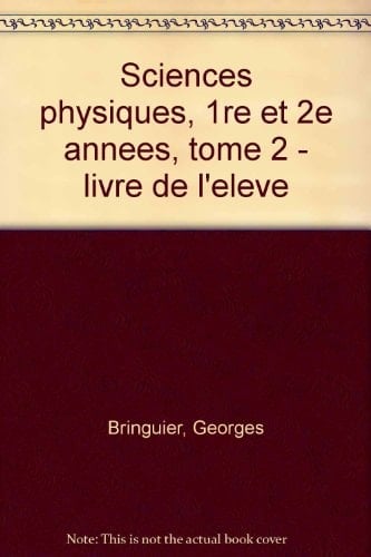 Sciences physiques Tome 2 Sciences physiques
