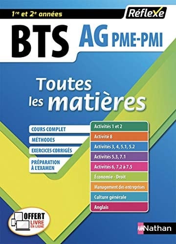 BTS assistant de gestion PME-PMI Toutes les matières