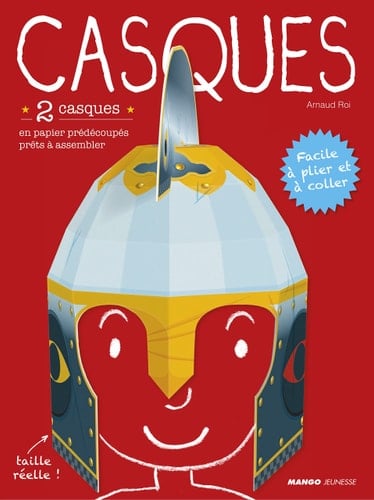 Casques 2 casques en papier, prédécoupés prêts à assembler