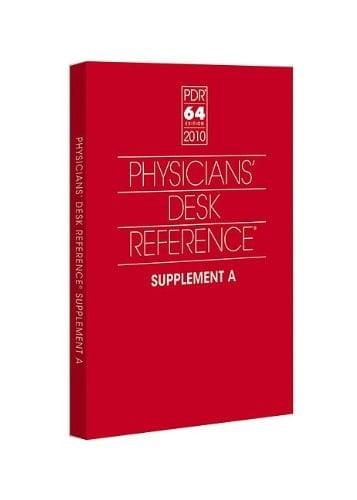 Physicians' Desk Reference 2010 (Physicians' Desk Reference (PDR) Supplement)