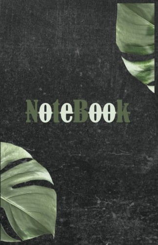 Dark Notebook for personal use | Journal 5,5x8,5 | Paperback | 120 pages | lined notebook | School Supplie