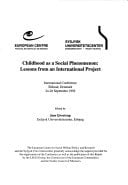 Childhood as a Social Phenomenon Lessons from an International Project