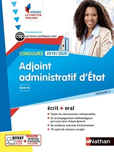 Concours adjoint administratif d'Etat catégorie C Ecrit + oral