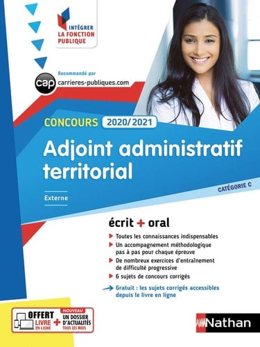 Concours adjoint administratif territorial externe, interne, 3e voie Ecrit + oral Catégorie C