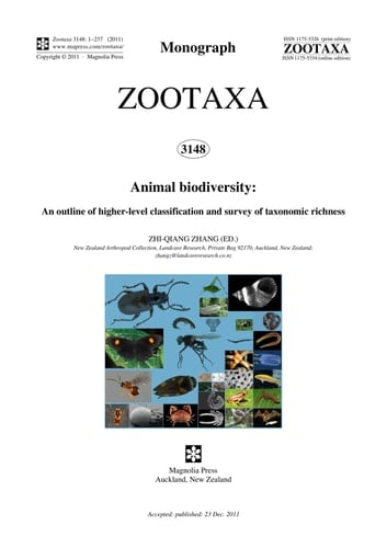 Animal Biodiversity An Outline of Higher-level Classification and Survey of Taxonomic Richness