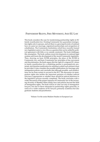 Partnership Rights, Free Movement, and EU Law