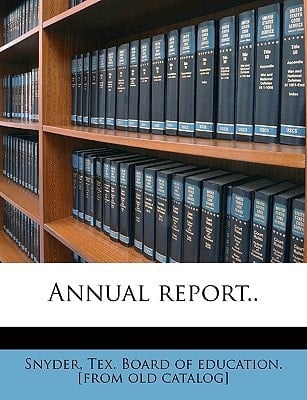 Annual report..