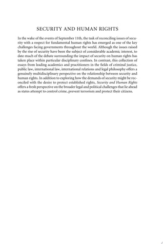 Security and Human Rights