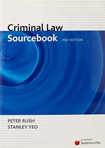 Criminal Law Sourcebook